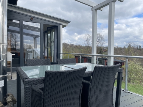 Blockhaus im Harz mit Wellness-Sauna und Bad