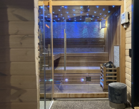 Blockhütte mit Sauna Wellness im Oberharz